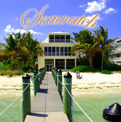 Conch Cottage on quiet island street with private pool.